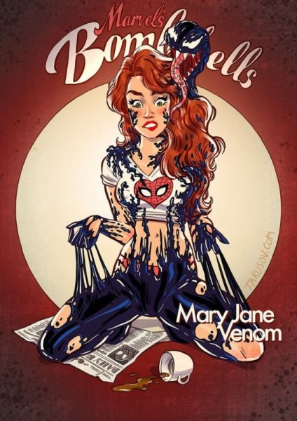 Русский пинап от Андрея Тарусова — такими героев вселенной Marvel вы еще не видели Русский пинап от Андрея Тарусова — такими героев вселенной Marvel вы еще не видели