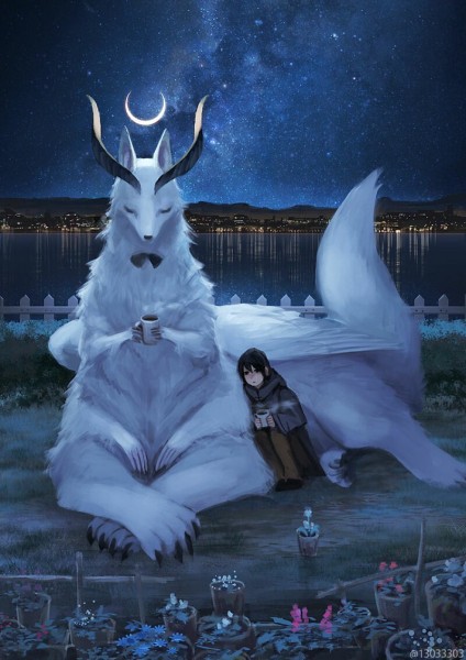 Японская художница Monokubo и ее позитивные миры с животными-гигантами Японская художница Monokubo и ее позитивные миры с животными-гигантами