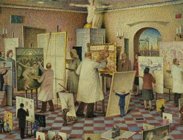 Советский мастер гротеска и сатиры в живописи &mdash; Аусеклис Баушкениекс
