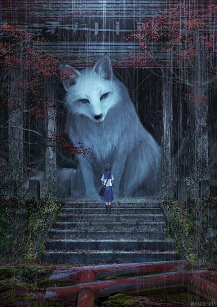 Японская художница Monokubo и ее позитивные миры с животными-гигантами Японская художница Monokubo и ее позитивные миры с животными-гигантами