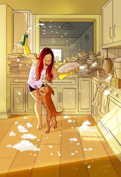 18 теплых иллюстраций которые доказывают, что жизнь в одиночестве может приносить счастье