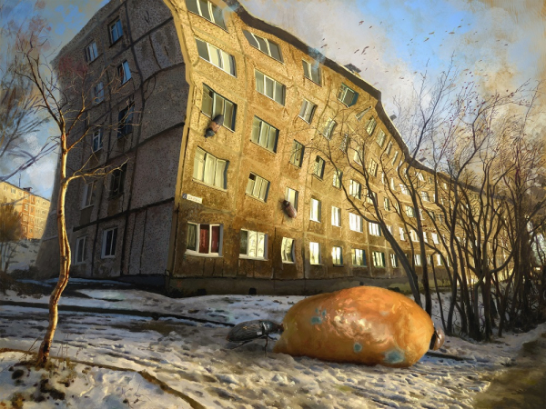 Город, где живет страх: хтонические образы &laquo;хрущевок&raquo; на картинах Клима Новосельцева