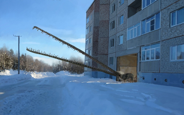 Город, где живет страх: хтонические образы &laquo;хрущевок&raquo; на картинах Клима Новосельцева