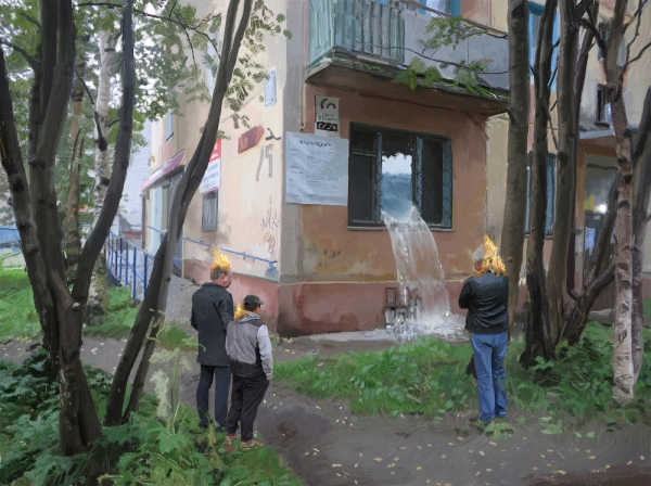 Город, где живет страх: хтонические образы &laquo;хрущевок&raquo; на картинах Клима Новосельцева