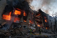 По Киеву и области нанесен один из самых массированных ударов. По одной из целей отработали &laquo;Орешником&raquo;