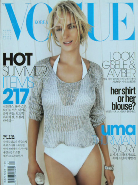Ума Турман: от первой обложки Vogue в 15 лет до возвращения через 40 лет